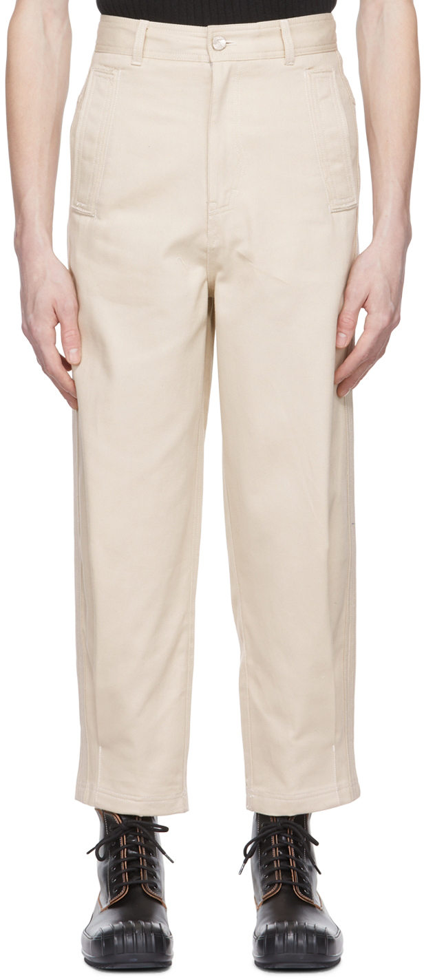 Slacks and Chinos Slacks and Chinos ADER error Trousers Natural Womens Trousers ADER error boris Chino Pants in Beige 