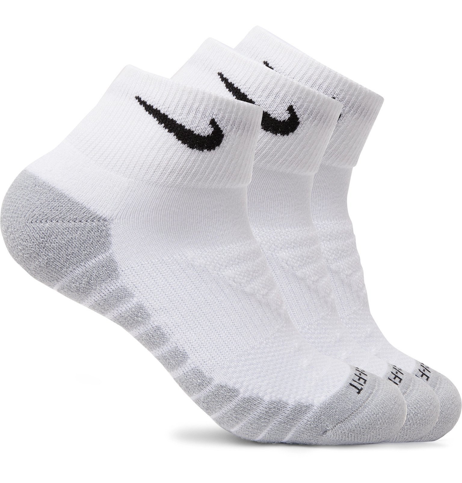 Nike Training - Three-Pack Everyday Max Cushion Dri-FIT Socks - White ...