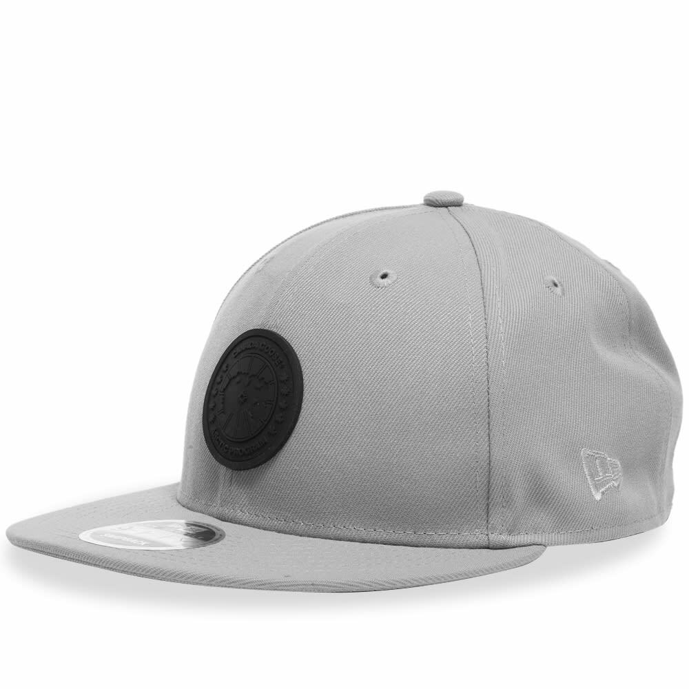 Canada Goose Men's Arctic Disc Snapback Cap in Silver Ore Canada Goose