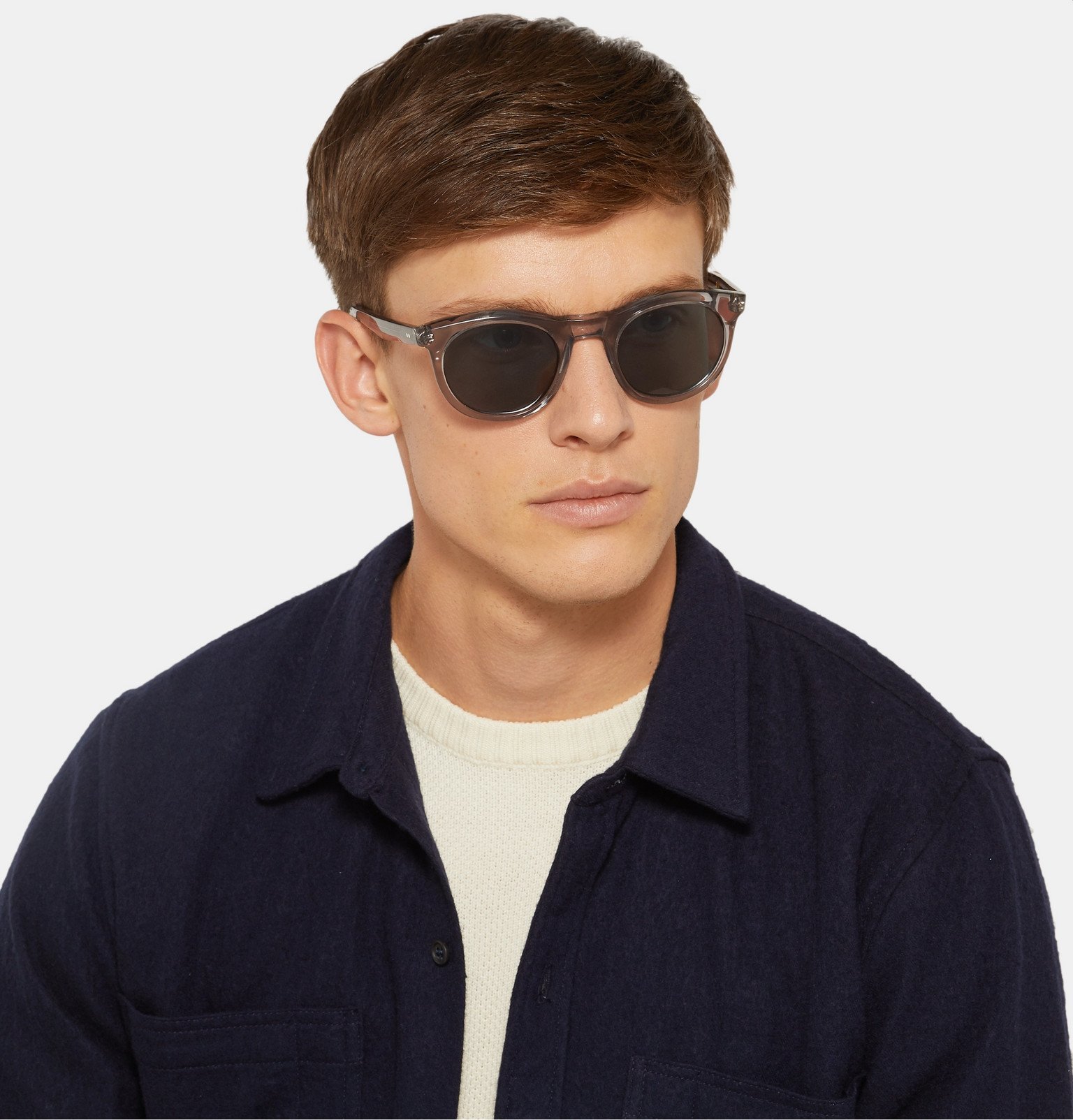 Kirk Originals - Harvey Round-Frame Acetate Sunglasses - Gray Kirk ...