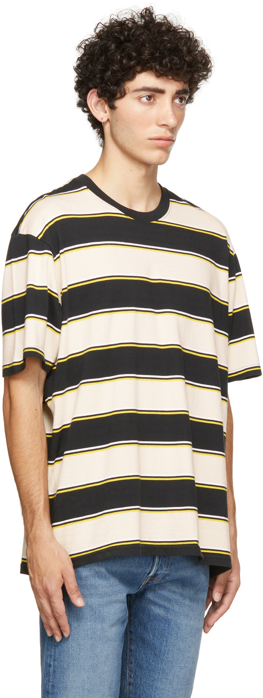 Levi's Beige & Black Stripe Stay Loose T-Shirt Levis