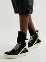 Rick Owens - Geobasket Full-Grain Leather High-Top Sneakers - Black
