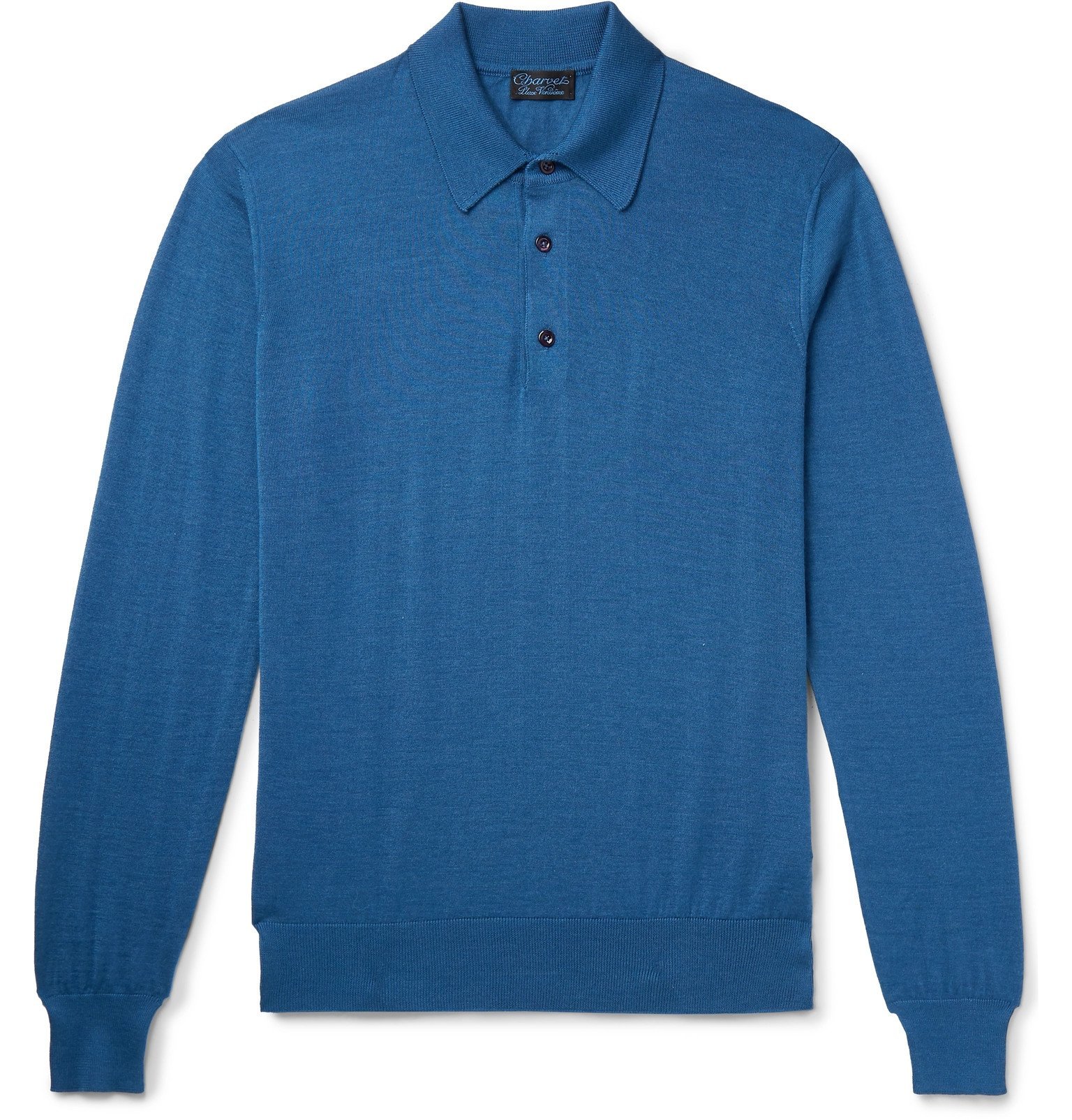 Charvet - Cashmere And Silk-blend Polo Shirt - Blue Charvet