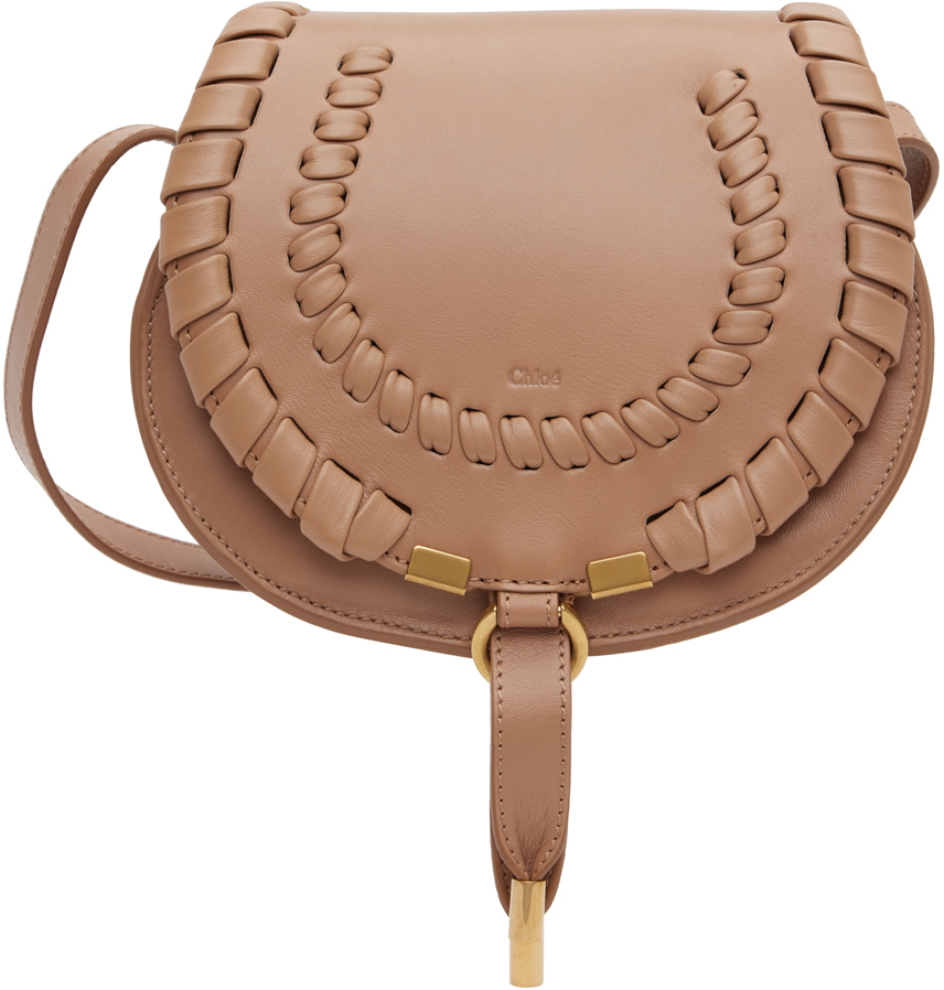 Chloé Beige Small Marcie Saddle Bag