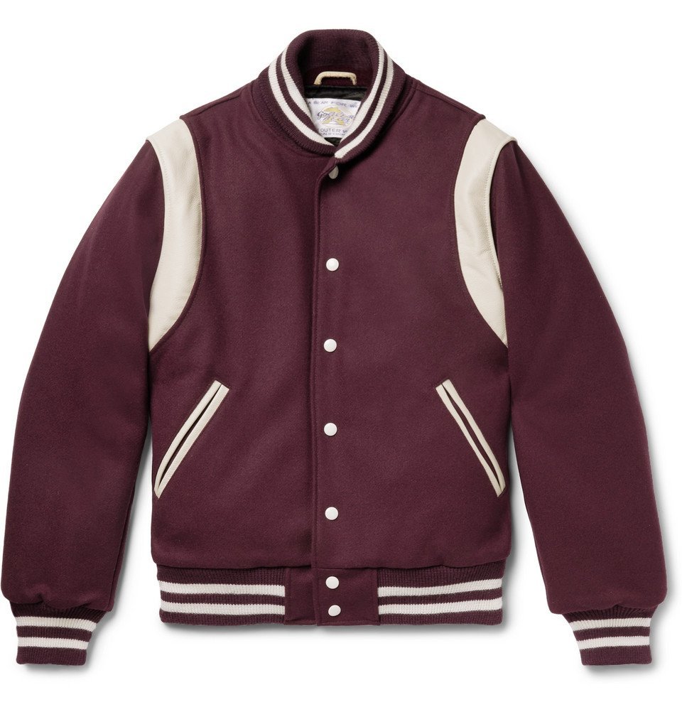 golden bear wool varsity jacket