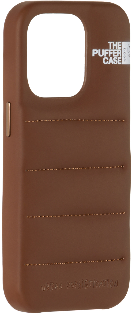 Urban Sophistication Brown 'The Puffer' iPhone 14 Pro Case
