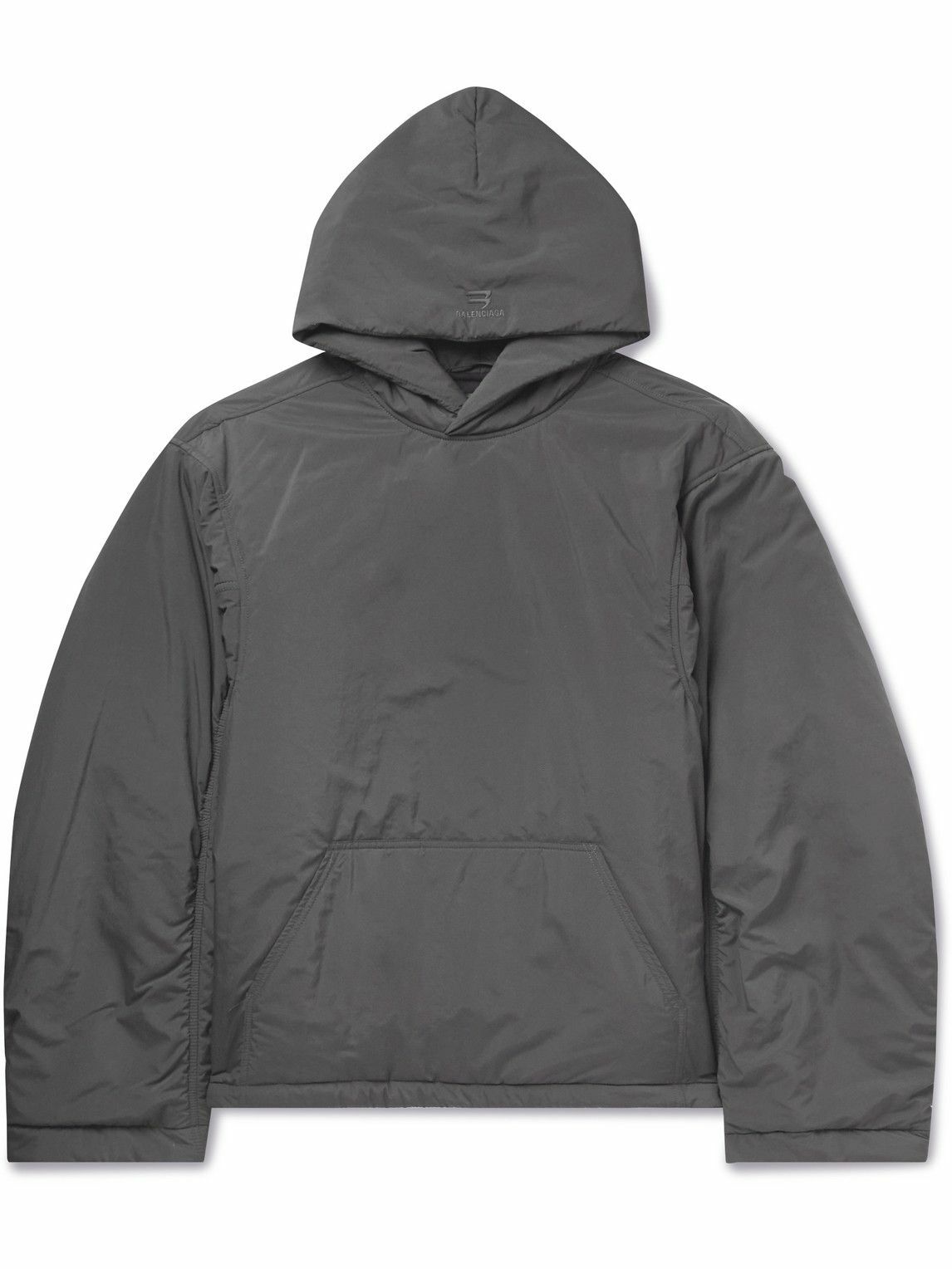 Balenciaga - Oversized Padded Shell Hoodie - Gray Balenciaga