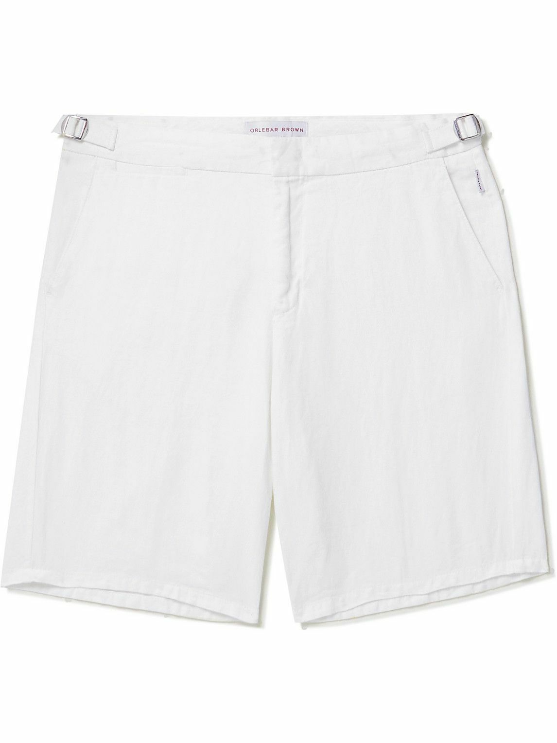 Orlebar Brown - Norwich Straight-Leg Linen Shorts - White Orlebar Brown