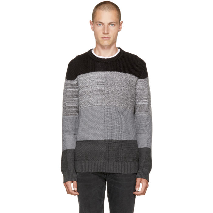 Diesel Grey K-Evenflow Sweater Diesel