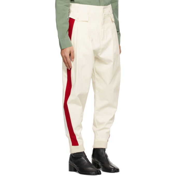 Red Stripe Trousers Maison Margiela