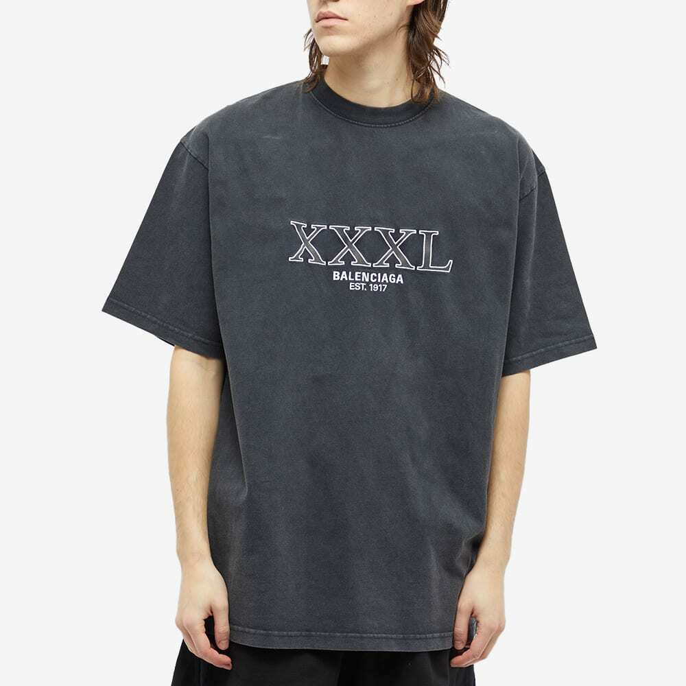 Balenciaga Men&amp;#39;s Oversized XXXL T-Shirt in Black/White Balenciaga