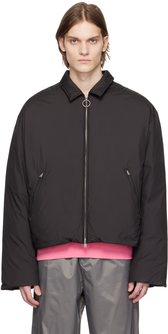 Acne Studios Black Zip-Up Down Jacket Acne Studios