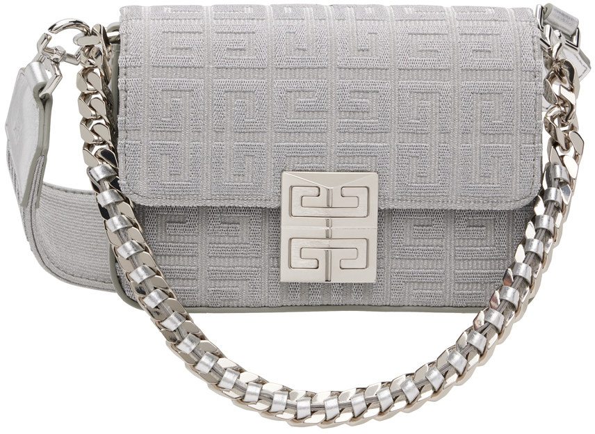 Givenchy Silver Small 4G Shoulder Bag Givenchy