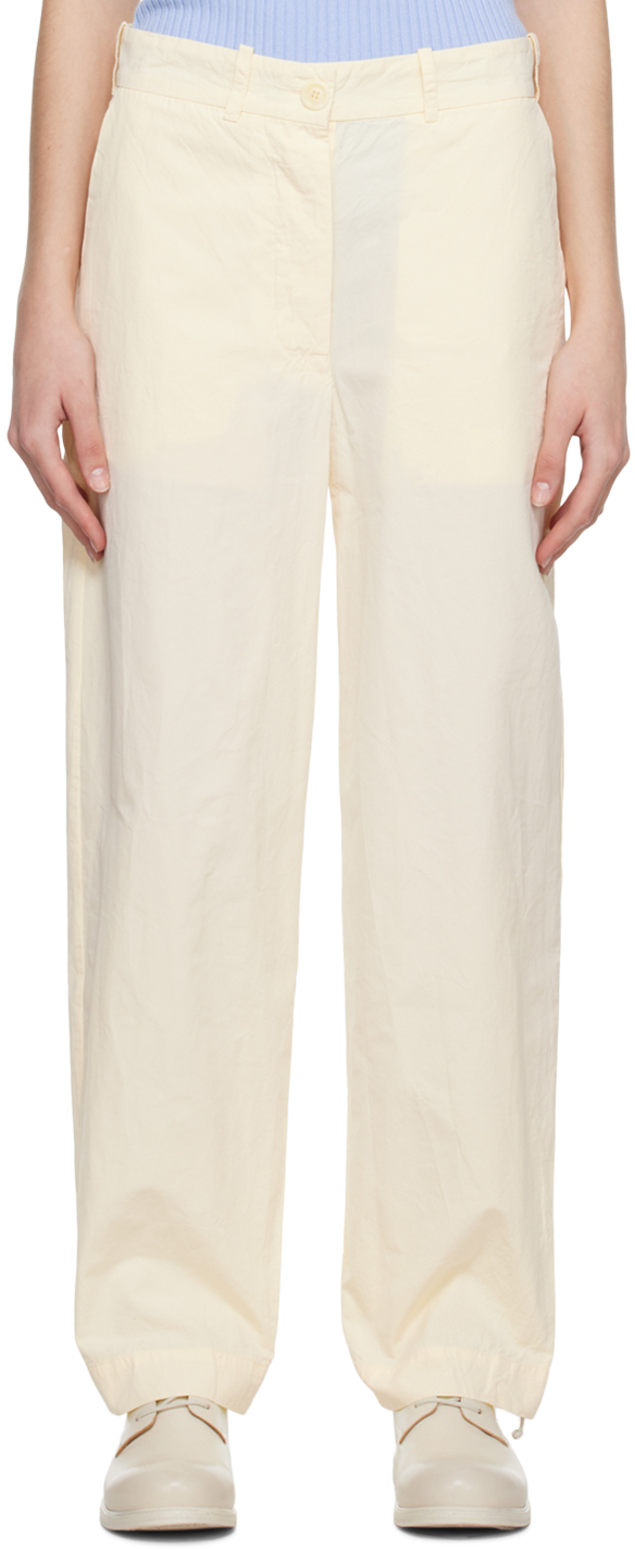 CASEY CASEY Off-White Bee Trousers