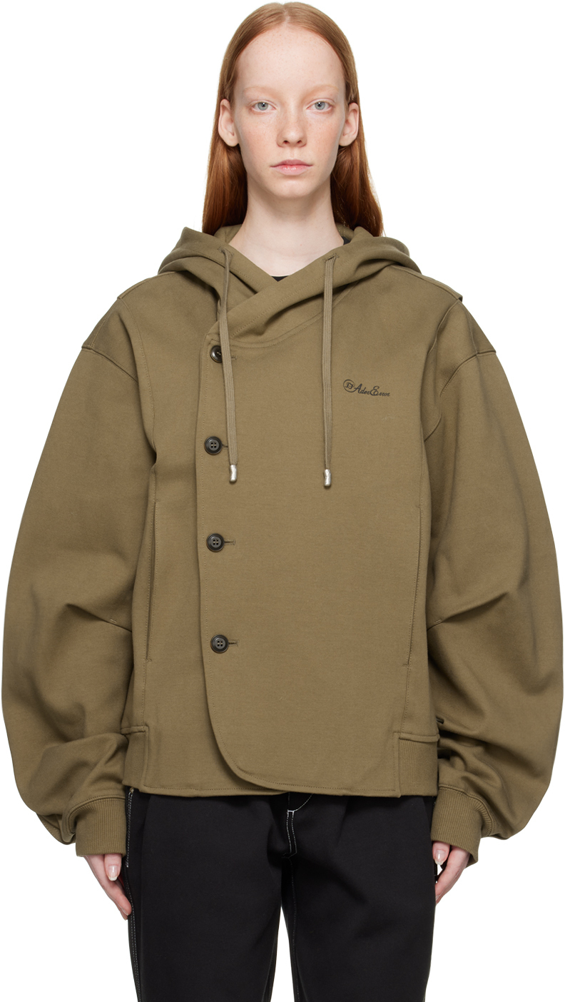 ADER error Blue Stone Logo Zip-Up Hoodie ADER error
