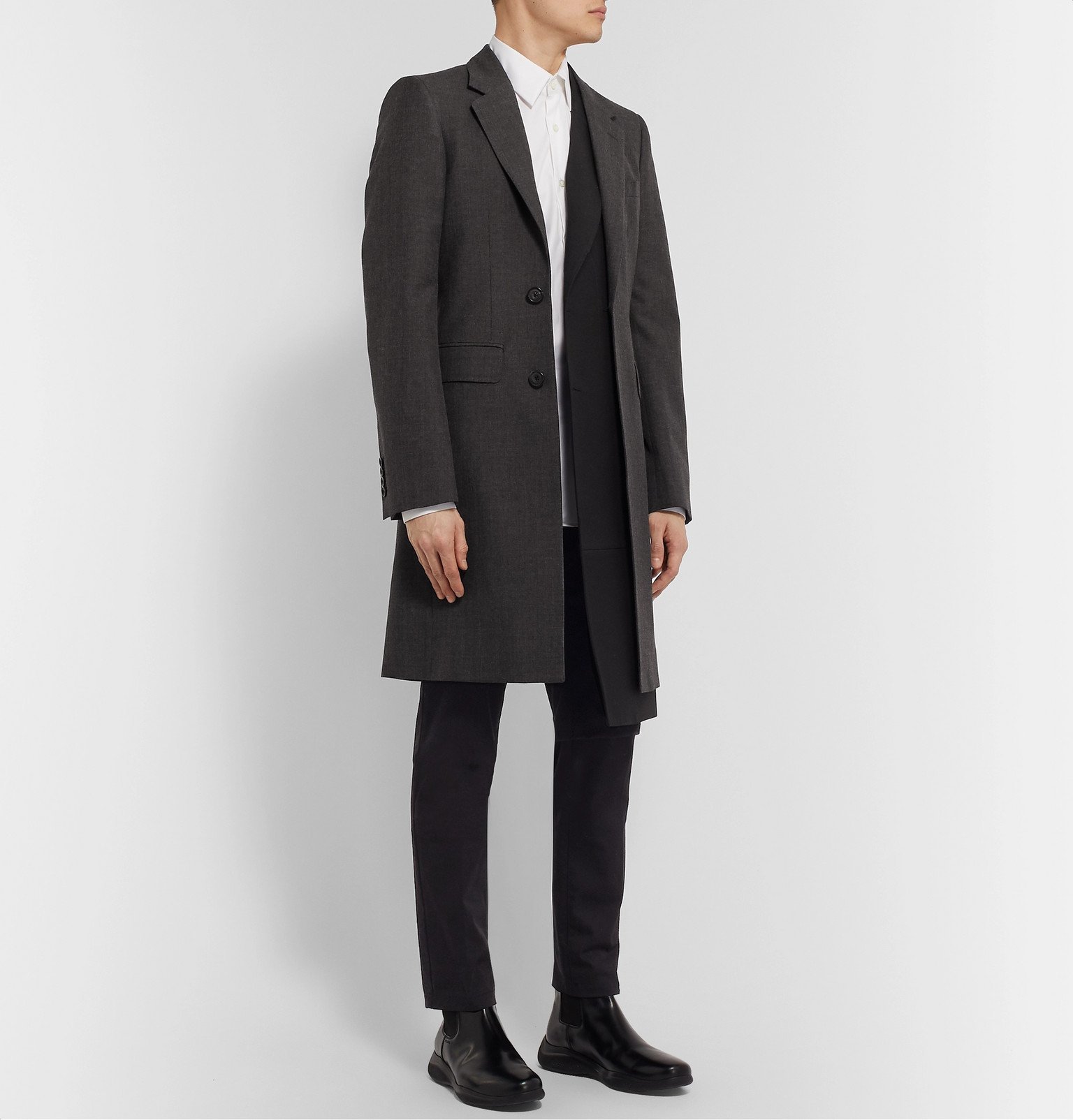 Alexander McQueen - Slim-Fit Layered Gabardine Coat - Gray Alexander ...