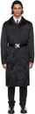 1017 ALYX 9SM Black Luna Belted Coat