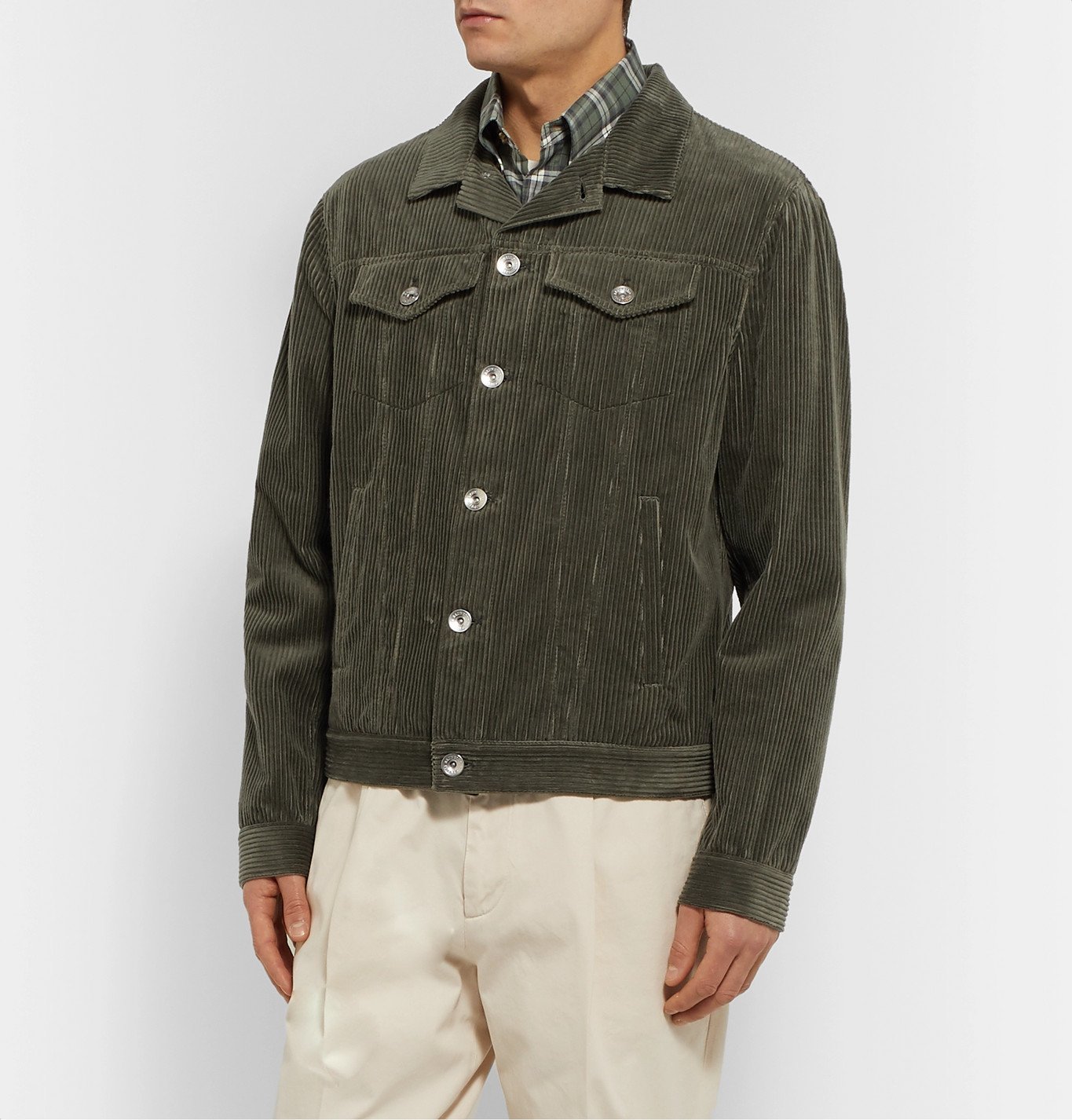 Brunello Cucinelli - Sea Island Cotton and Cashmere-Blend Corduroy ...