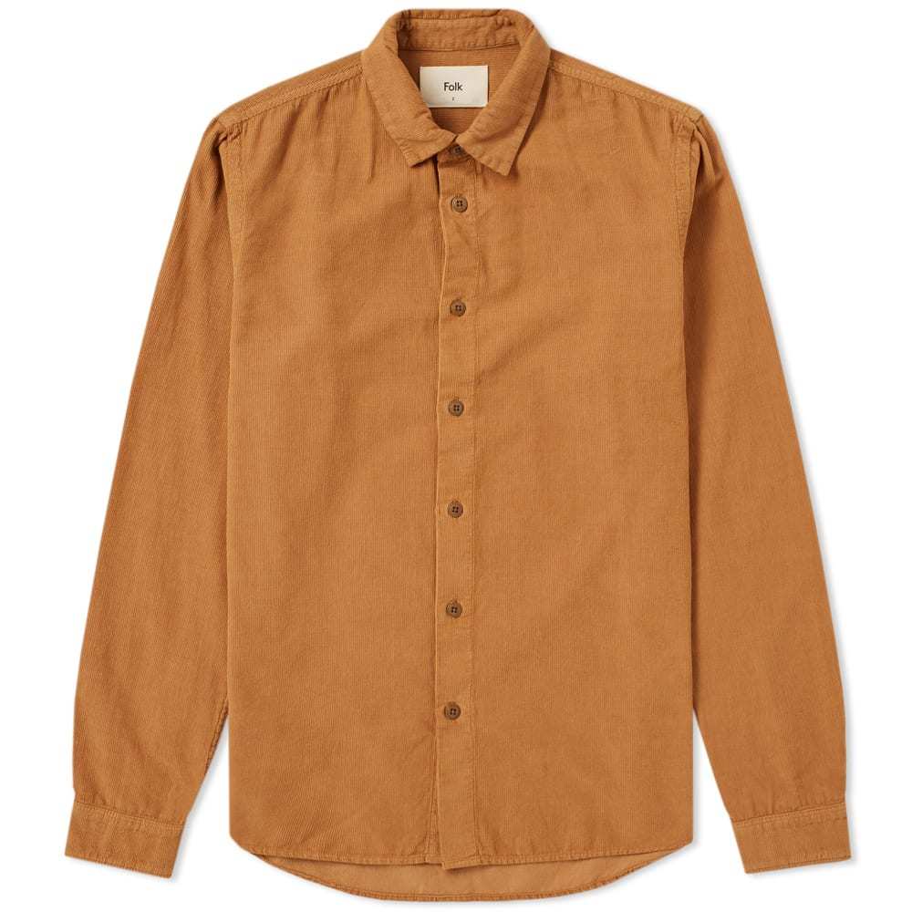 Folk Baby Cord Shirt Brown Folk
