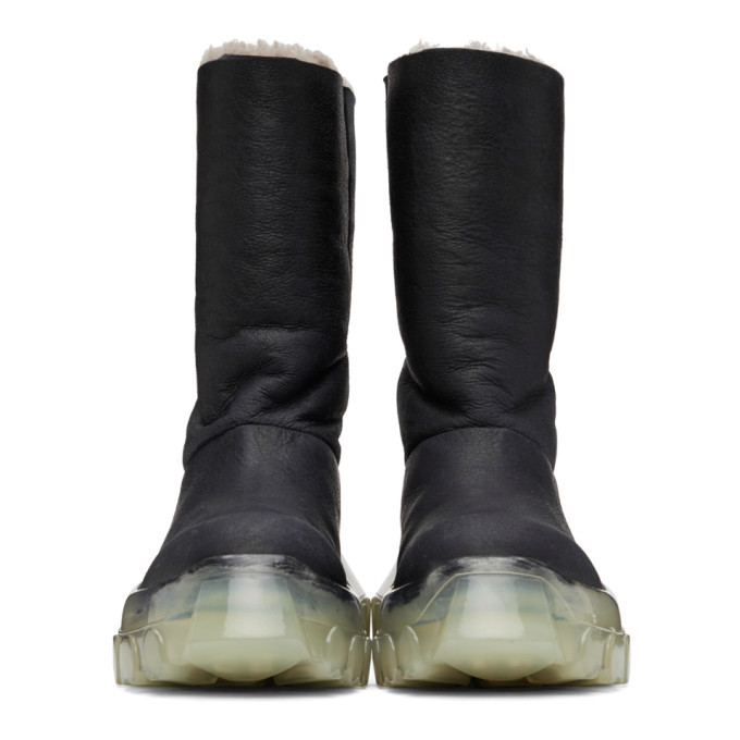 shearling tractor boots