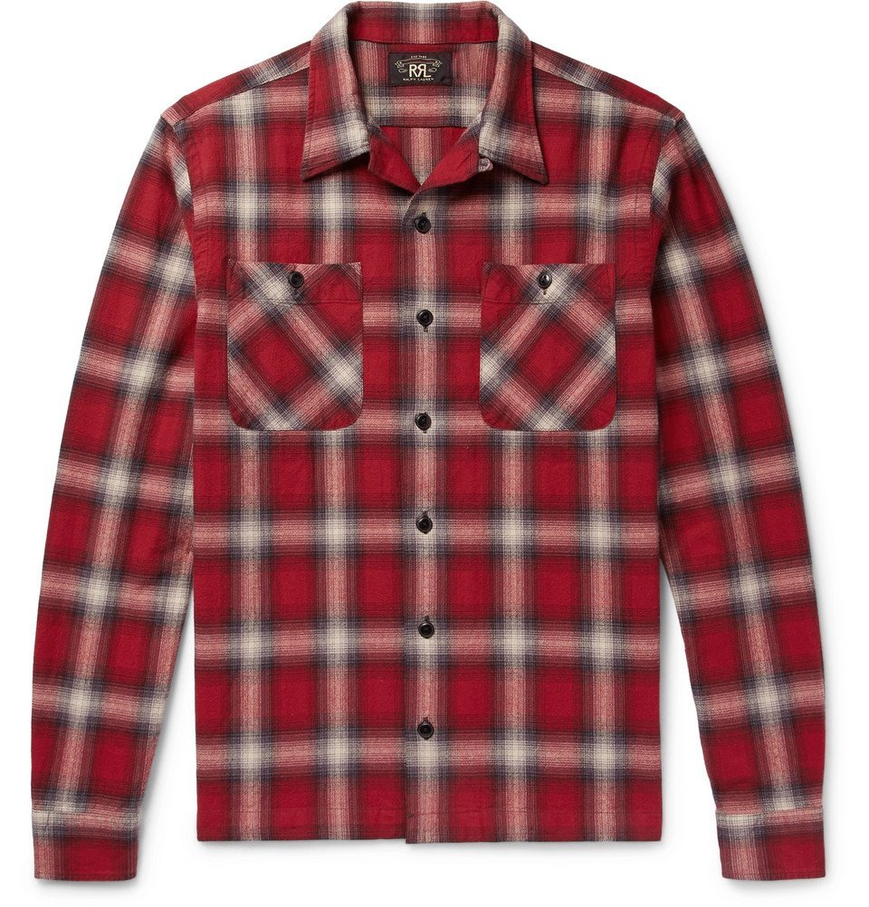 rrl camp collar shirt