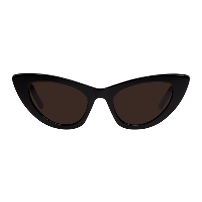 saint laurent black cat eye sunglasses