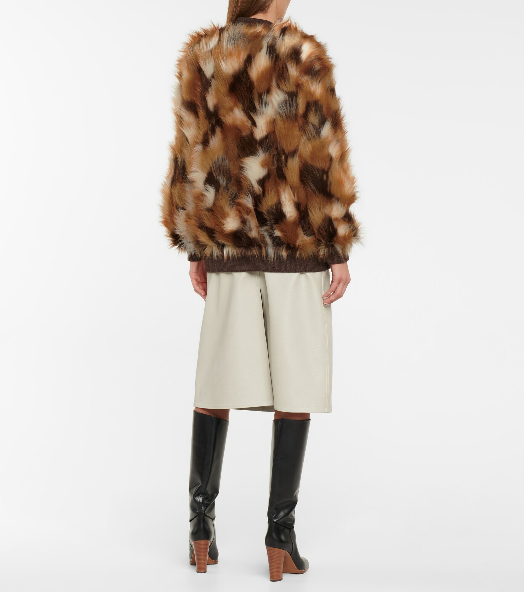 Stella McCartney Patchwork Faux Fur Coat / 4
