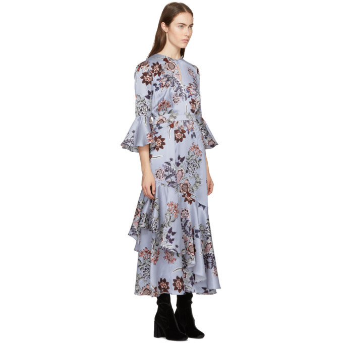 Erdem Blue Florence Dress Erdem