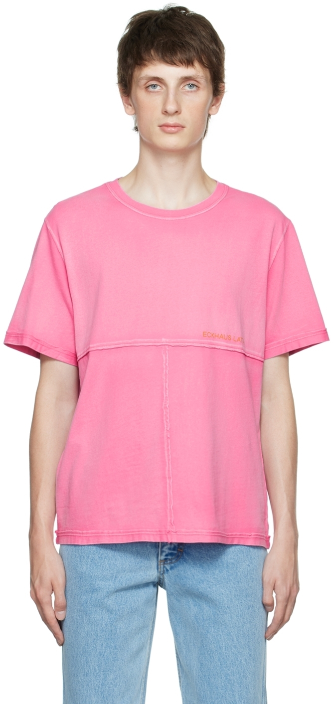 Eckhaus Latta Pink Lapped T-Shirt Eckhaus Latta