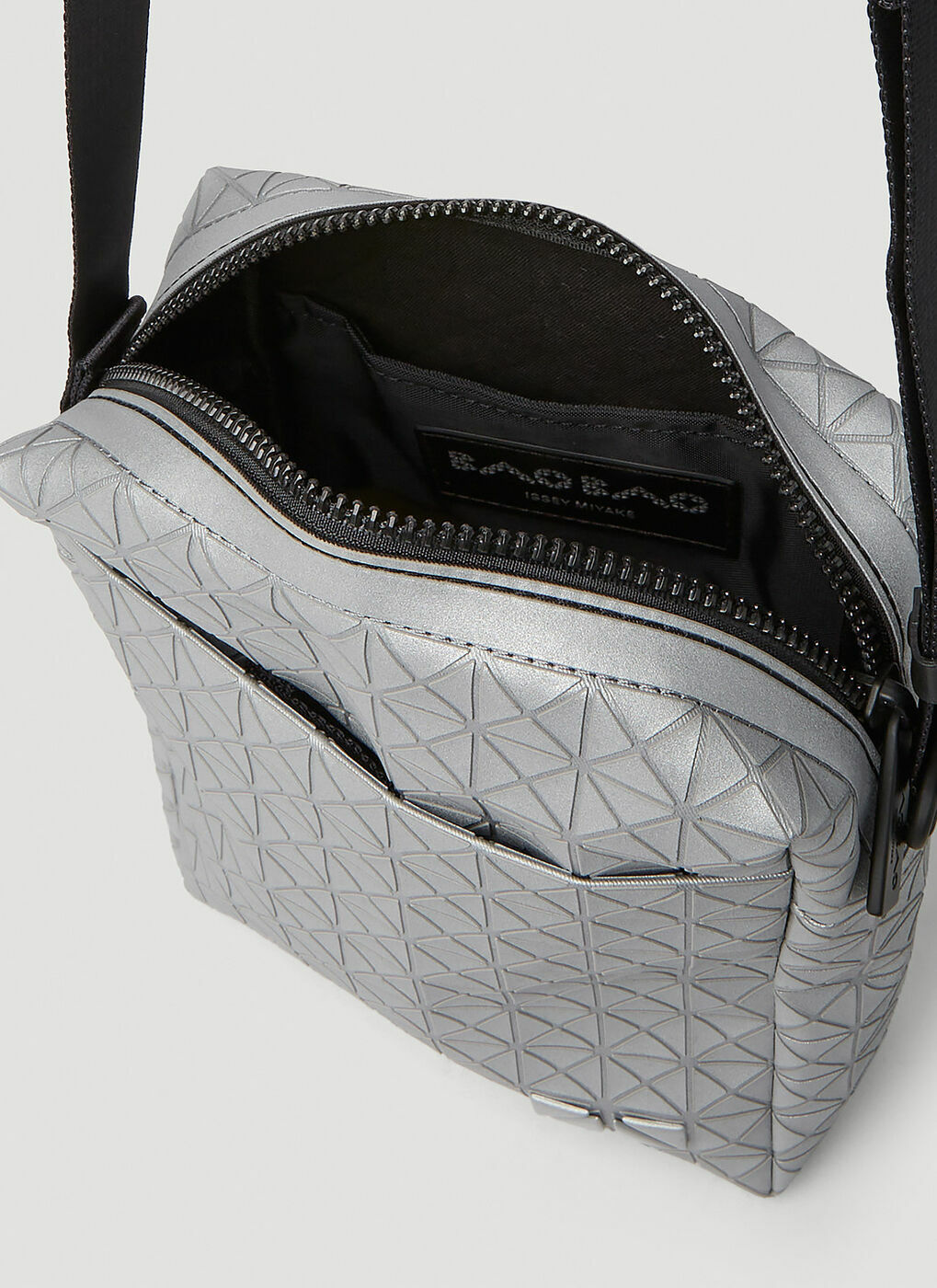 Bao Bao Issey Miyake - Voyager Reflector Crossbody Bag in Silver Bao ...