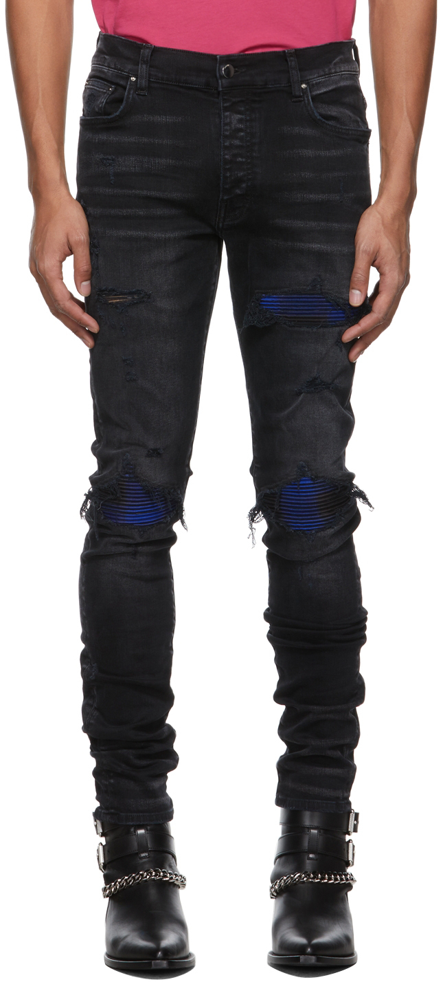 AMIRI Black Plaid MX1 Jeans Amiri