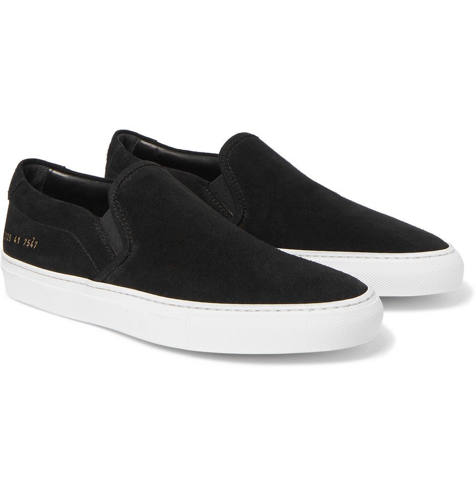 Pas op Expertise korting Common Projects - Suede Slip-On Sneakers - Men - Black Common Projects
