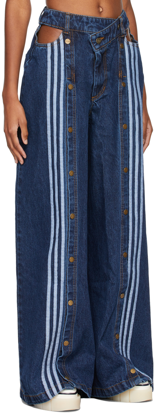 ivy park denim snap pants