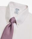 Brooks Brothers Men's Stretch Regent Regular-Fit Dress Shirt, Non-Iron Pinstripe | Pink