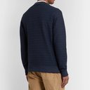 Oliver Spencer - Robin Ribbed Organic Cotton-Jersey Sweatshirt - Blue