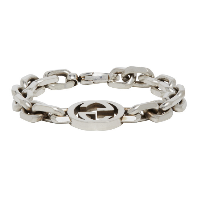 interlocking g bracelet in silver
