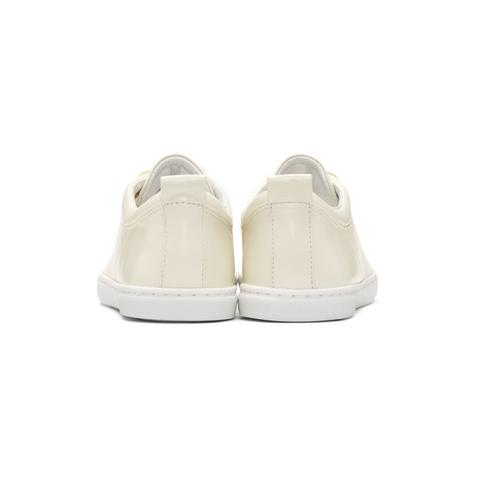 Lanvin Ivory Leather Sneakers Lanvin