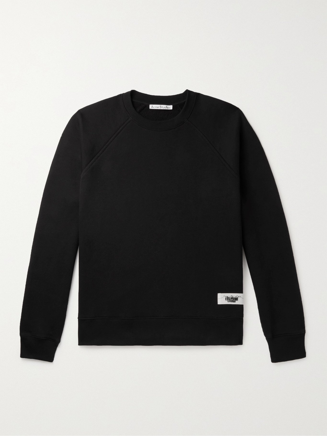 acne studios logo print sweatshirt
