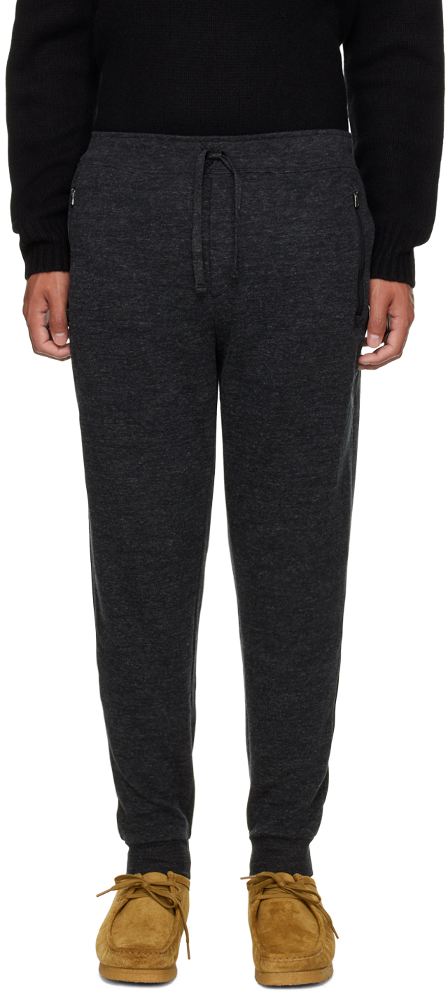 Photo: Polo Ralph Lauren Black Embroidered Lounge Pants