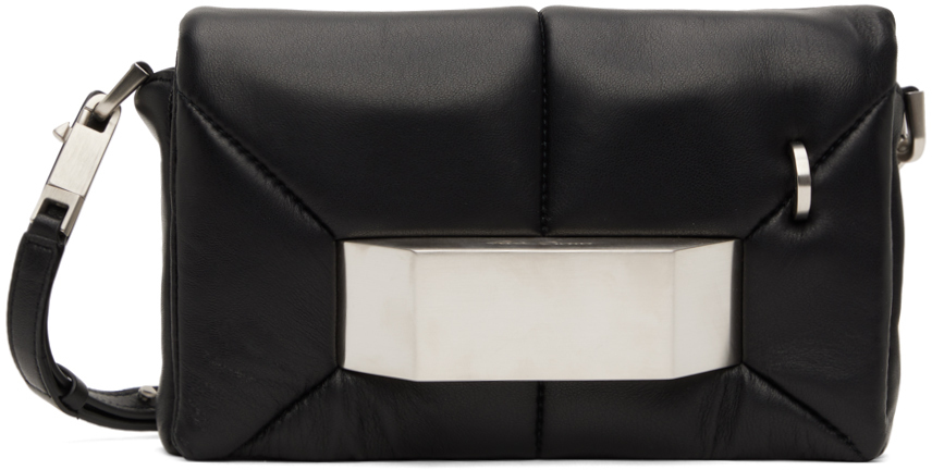 Photo: Rick Owens Black Quilted Griffin Bag