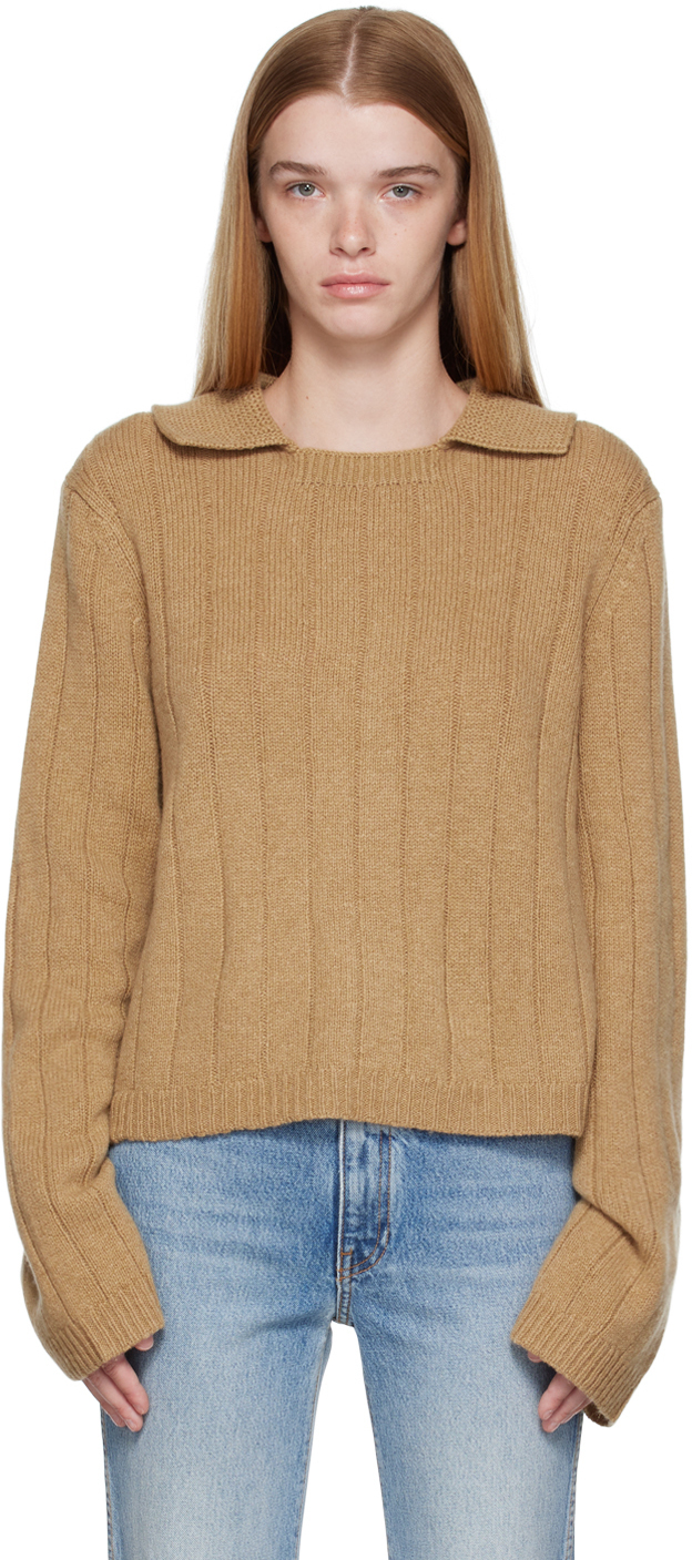 Khaite Brown Cashmere Cass Sweater Khaite