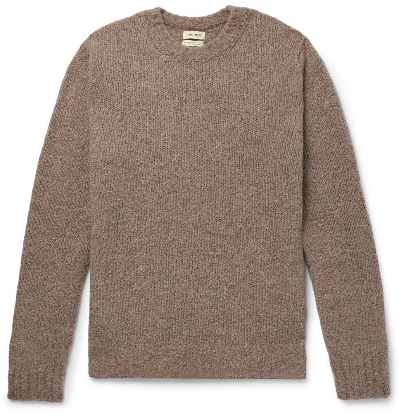 De Bonne Facture - Pecora Nera Wool Sweater - Neutrals De Bonne Facture