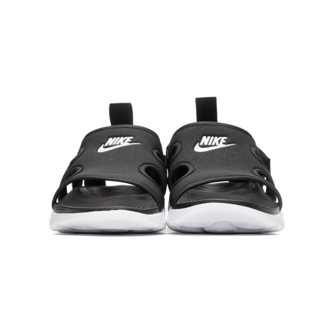 Nike Black and White Owaysis Sandals Nike