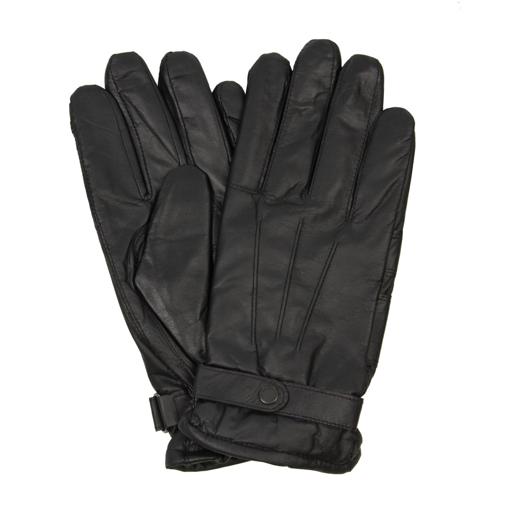 Photo: Gloves - Black Burnished Leather Thinsulate