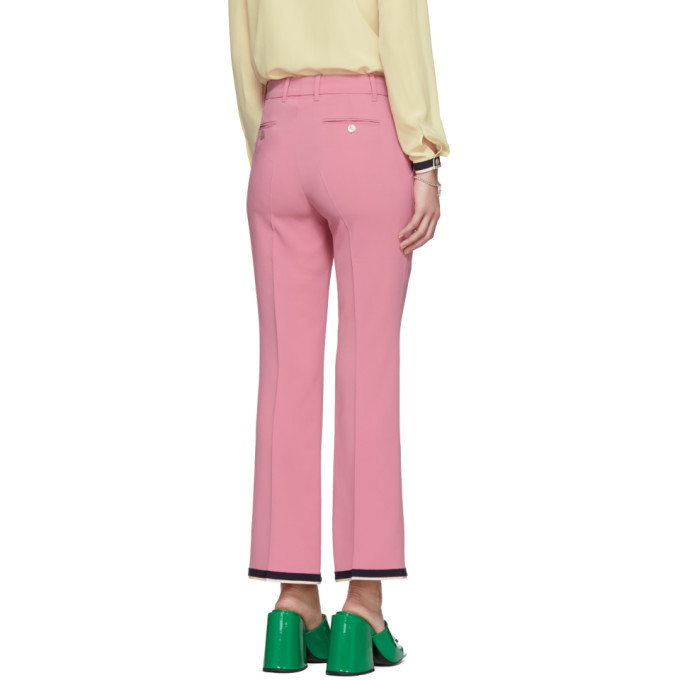 Gucci Pink Bootcut Trousers Gucci