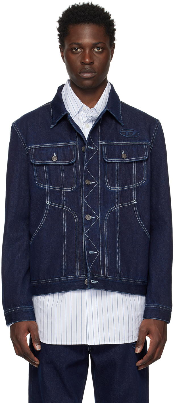 Diesel Blue D-Riley Denim Jacket Diesel