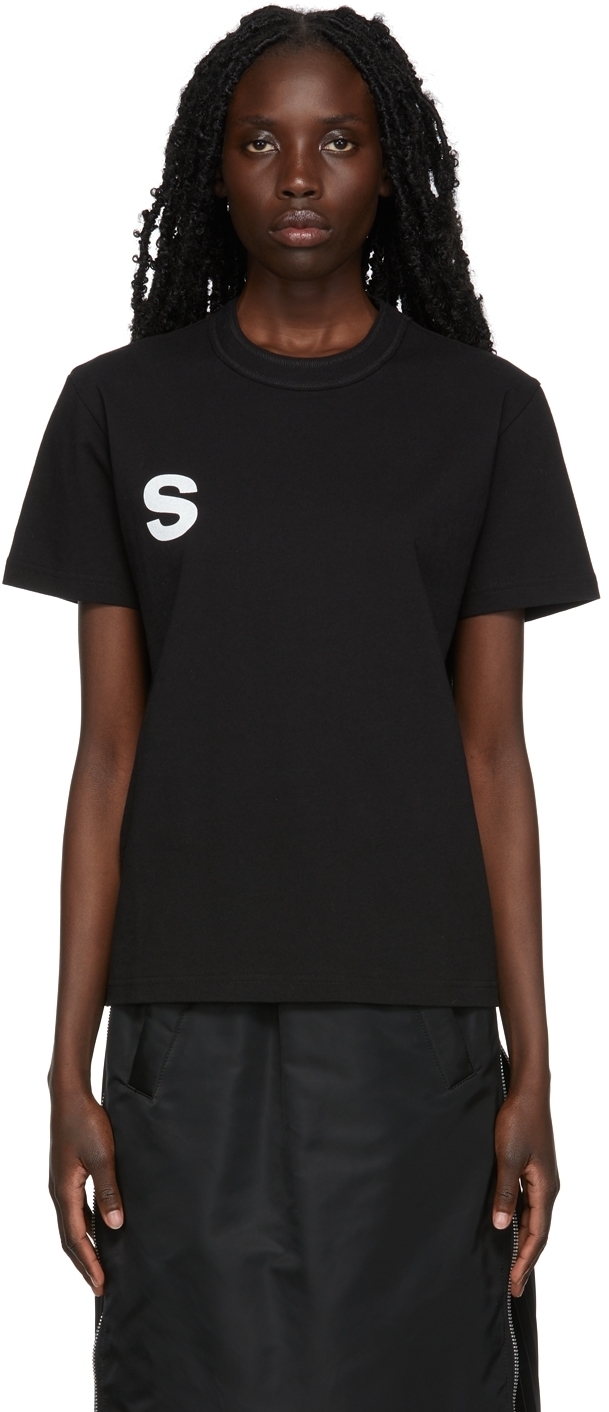 Sacai Black Logo T-Shirt Sacai