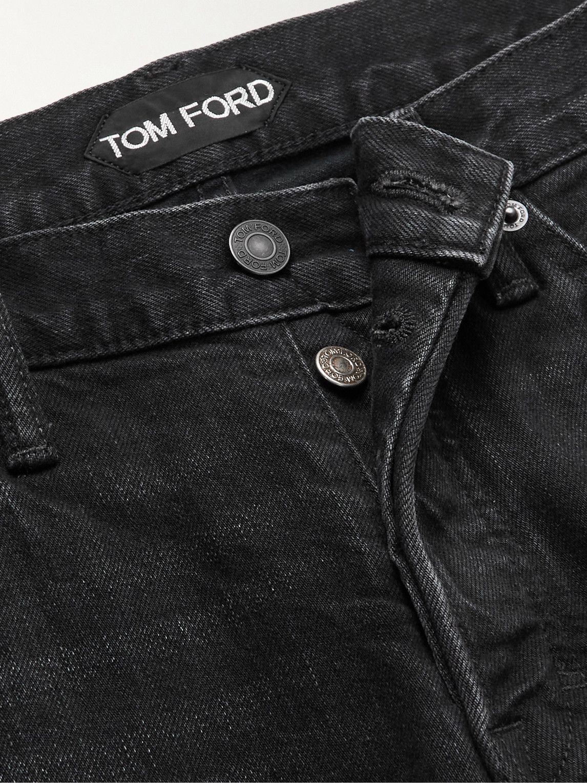 TOM FORD - Slim-Fit Selvedge Jeans - Black TOM FORD