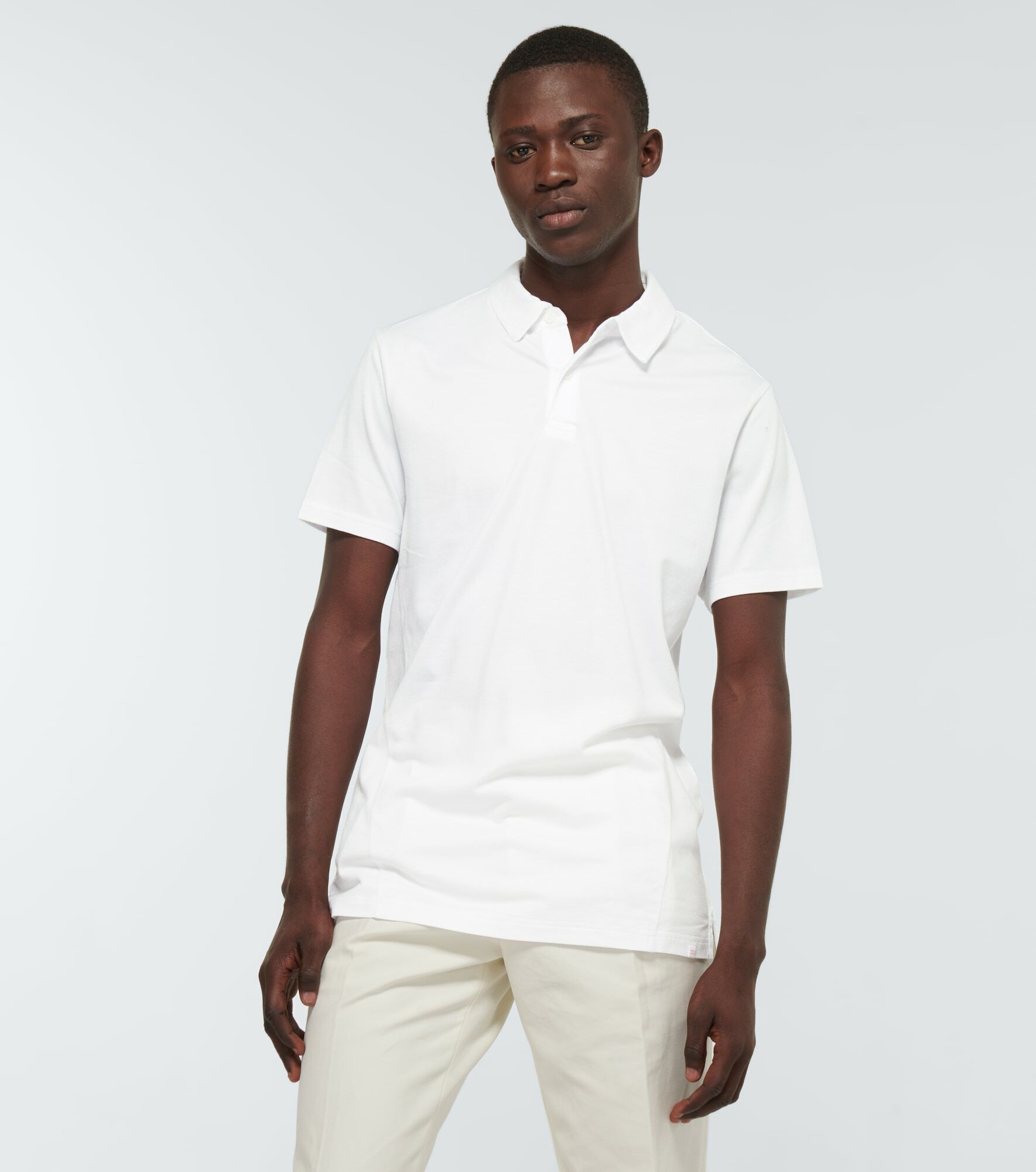 Derek Rose - Ramsay cotton-blend polo shirt Derek Rose