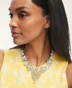 Brooks Brothers Women's Floral Collar Necklace | Silver